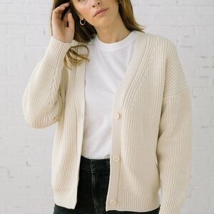 Tradlands Shelter Cardigan-Birch